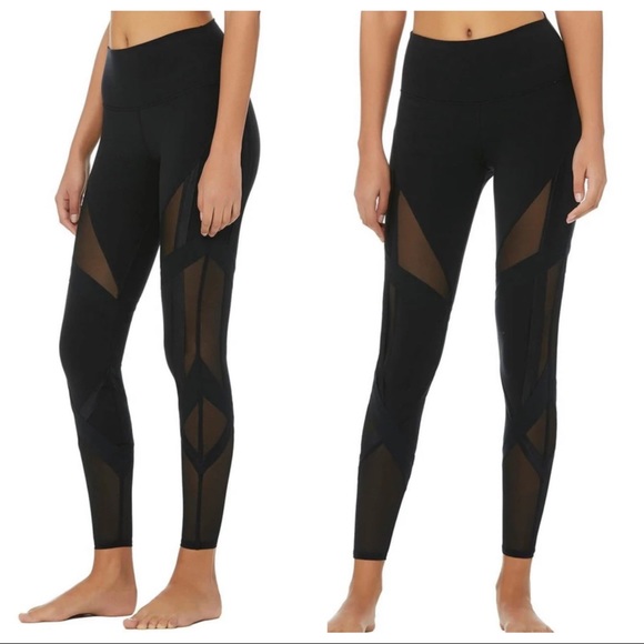 ALO Yoga Pants - ALO Black Bandage Legging High Waist Size S